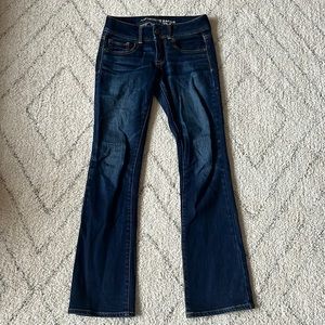 American Eagle Kick Boot Dark Wash Jeans SHORT